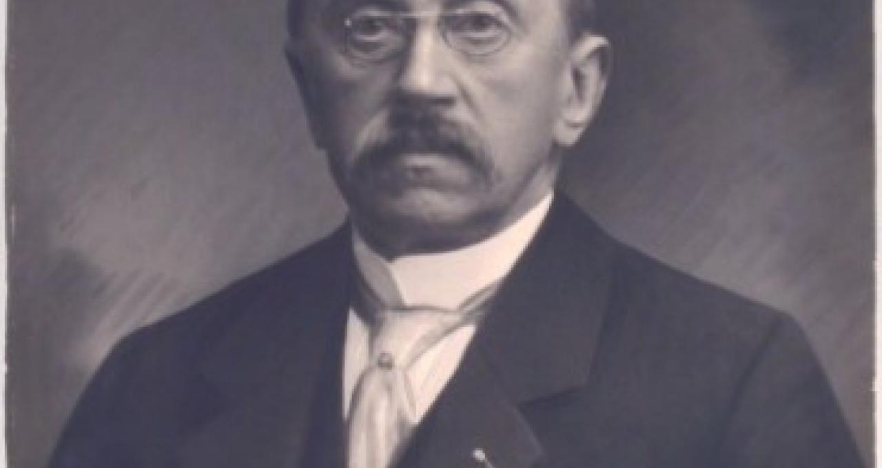 C.A. Kalbfleisch, zwart-wit portret